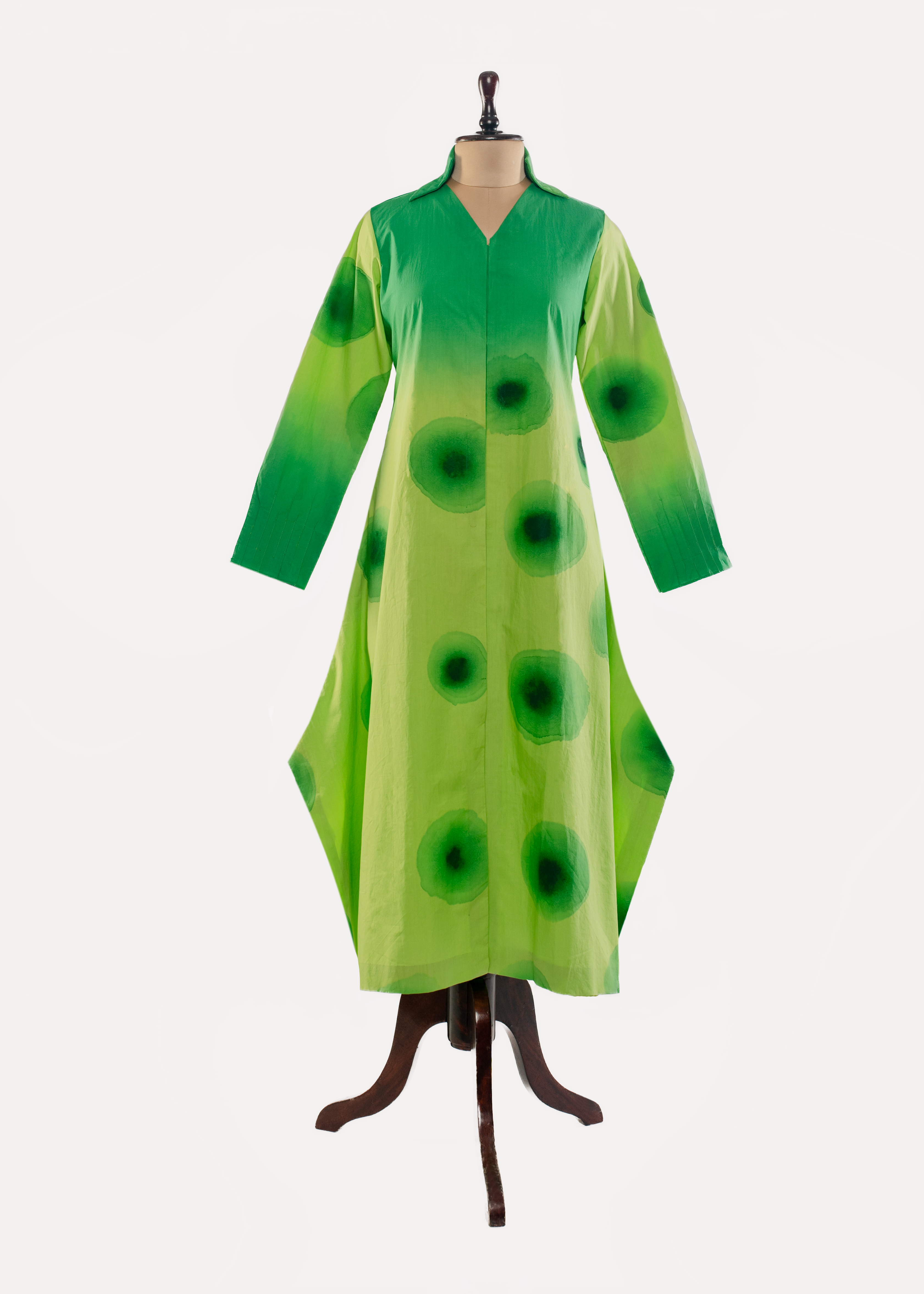 LIME ECLIPSE - V-Neck A-line Dress